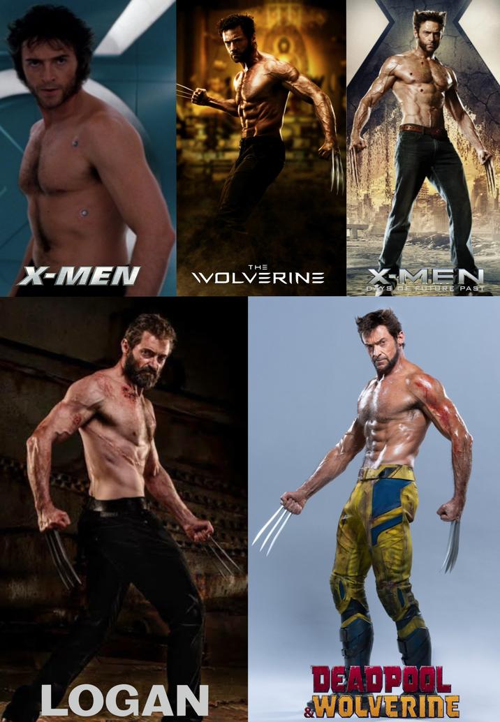 THE X-MEN WOLVERINE LOGAN X-MEN DAYS OF FUTURE PAST DEADPOOL WOLVERINE