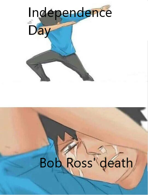 Independence Day Bob Ross death