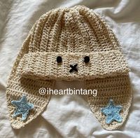 @iheartbintang on instagram #crochet #crochethat #crochetbeanie #miffy #sanrio