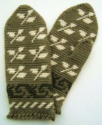 crochet finnish mittens