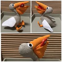 This pelican I designed and crocheted forca special client. Pattern available shortly. @Moojz