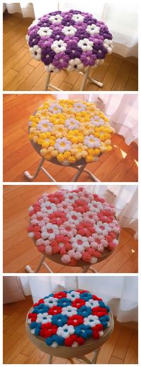 This is one of the best Flower Crochet Chair patterns that I could find!