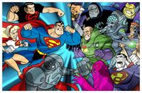 Superman team vs Enemies