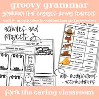 This is ninth unit of my growing 2nd Grade Grammar Curriculum Bundle - Groovy Grammar! This curriculum is designed to engage students with 2nd grade grammar skills via several different modalities so their learning really sticks.Unit 9 is all about how apostrophes are used in frequently occurring co...