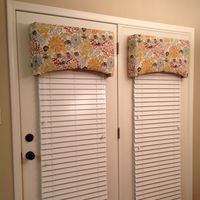 Homemade custom valances for $25 (both)