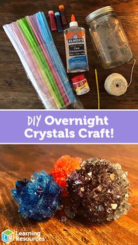 Looking for a fun sleepover activity? Check out this DIY Overnight Crystals Craft!