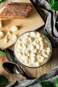 Our copycat Panera mac and cheese is just like Panera's; only it's better. Tender pasta coated in a rich, creamy sauce will knock your socks off at a fraction of the price and half the sodium. Vegetarian and gluten free friendly.