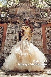 People are always tagging me to check out beautiful wedding dresses so when my sister tagged me on a Munaluchi Bridal post this morning, I was excited to see the gorgeous designs of Kimaya McPherson a bridal designer out of South Florida. I honestly fell in love with the gold of the shoulder ruffle gown but all the pieces accented with gold and gold lace appliqués are so gorgeous it’s unbelievable. Go follow this talented designer NOW. #bridalgowns #couturebridal #trendspotting #aisletrends