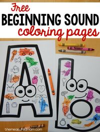 Free beginning sounds worksheets (updated!) - letters - alphabet