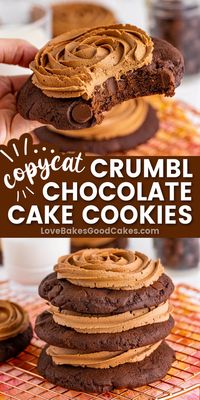 These Crumbl Chocolate Cake Cookies are rich, decadent, and the perfect copycat of the original. Bonus, they’re ready in just a half hour!