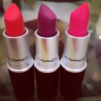 Dangerous. Flat Out Fabulous. Relentlessly Red. Mac retro matte lipsticks.