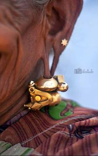 India | Details; woman wearing  traditional 'Bhampadam' earrings | ©Yesmk Photography