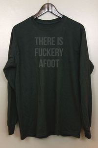 Black on Black Long Sleeve T-Shirt | Gothic Nu goth All Black Everything Emo clothing Soft grunge Murdered out | There is Fuckery Afoot