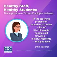 Educator Dina shares ideas for finding balance in the classroom and in life. Support staff by starting a School Employee Wellness Program. #MentalWellnessMonth #SchoolEmployeeWellness #CDCHealthySchools #TeacherWellness #SchoolStaffWellness #EducatorWellness #MentalHealthinEducation #WellnessWednesday #HealthyTeachers #TeacherSelfCare #SchoolWellbeing #SelfCareForEducators