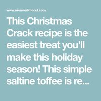 This Christmas Crack recipe is the easiest treat you'll make this holiday season! This simple saltine toffee is ready in about 15 minutes!