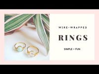 A How-To: Quick Wire-Wrapped Rings - YouTube