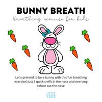Yoga & Mindfulness for Kids 🇨🇦 on Instagram: “Try this fun Easter Breathing Exercise at home!🐰⁠ ⁠ Bunny Breath: Just 3 quick sniffs in the nose and one long exhale out the nose! Invite…”
