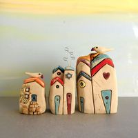 Ceramic Miniature, Ceramic House, Clay House, Rustic House, Ceramic and Pottery, Home Decor, Farmhouse Decor, Christmas Gift, Architect Gift - Etsy