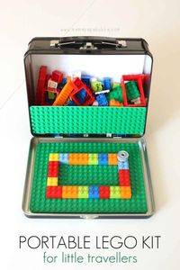 Turn travel into a blast with this portable Lego kit. | 23 DIY Projects That Will Blow Your Kids' Minds