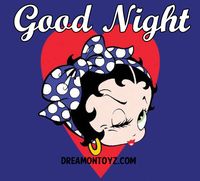Good Night MORE Betty Boop Graphics & Greetings http://bettybooppicturesarchive.blogspot.com/ & https://www.facebook.com/bettybooppictures/   - Winking Betty Boop Red, White, and Blue #Dreamontoyz.com