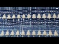 Winter trees on a rigid heddle loom - YouTube