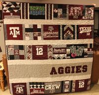 Aggie T-shirt Quilt made by Cathy Hayes & Kristie Kissinger (MEMORY JUNCTION) - cas3826@yahoo.com