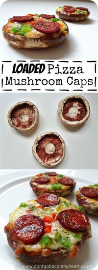 These Loaded Pizza Mushroom Caps are great for the low-carb community among us. Super easy, quick and great fun - Let's make pizzas great again!