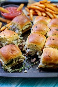 Philly Cheesesteak Sliders