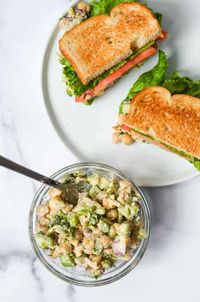 Easy Chickpea "Chicken" Salad (Vegan) | Worn Slap Out