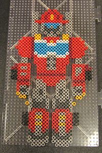 Heatwave - Transformers Rescue Bots perler beads by Flood7585