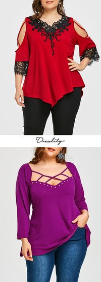 Buy the latest plus size t shirts for women at cheap prices,best plus size t shirts at Dresslily.com.#plussize#tshirt