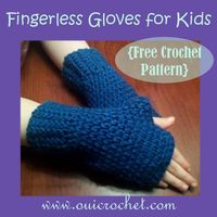 Fingerless Gloves For Kids {Free Crochet Pattern} - Oui Crochet