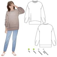 A paper sewing pattern by Style Arc.Perfect for downtime days, this tunic top features a relaxed slouchy fit. Interesting asymmetrical hem tucks and sleeve tucks gives this knit tunic top an easy casual feel.Suggested fabrics:Baby wool, jersey or a sweater knit.Please choose between size 4-16 or size 18-30 at check out. The Style Arc size chart can be found here. NB: Style Arc patterns are very well designed, but they do have instructions that are quite minimal, so they are not really suitable f