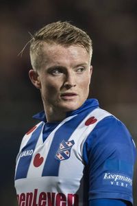 Sam Larsson of sc Heerenveenduring the Dutch Eredivisie match between sc Heerenveen and Go Ahead Eagles at Abe Lenstra Stadium on March 03 2017 in...