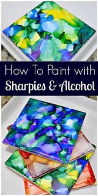 I have a new favorite crafting project! I painted some tiles with Sharpies and Rubbing Alcohol and the outcome is crazy good! This project is super easy, espec…