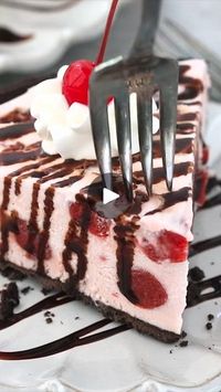 1.2M views · 22K reactions | Everyone goes WILD for this easy Cherry Ice Cream Pie! 🍒 Recipe: https://www.crazyforcrust.com/cherry-ice-cream-pie-giveaway/ | CrazyforCrust | CrazyforCrust · Original audio