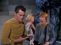 Star Trek Catching Up Laurel Goodwin, Yeoman Colt from "The Cage" and Captain Christopher Pike - #startrek #oldschool #trekkie