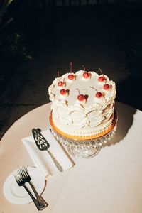 Film photography of vintage buttercream cake. LGBTQ Photographer Kari Paine based in Detroit, MI.