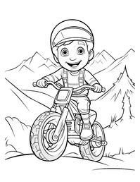 Free Motorcycle Coloring Pages For Kids