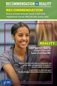 School nurses make a big difference in student health & academic achievement. They also help save money by preventing costly emergency room visits & parents from missing time at work to care for sick children. However, many schools across the United States do not have at least one full-time registered nurse. Tap the link to learn more about the important role school nurses & other health services staff play in the health & wellness of students.