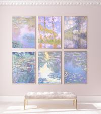 "💖 HIGH QUALITY💖 Monet Waterlilies Set of 6 print download. This gorgeous wall art is the perfect gift for her, gift for him or housewarming gift! It brings magic to any space :) 💖 SIZE GUIDE 💖 The downloadables contains 5 files of the poster in the most common sizes and scales ready to print in high-quality 300dpi. ✿File 01 (2:3 Ratio) for printing: -Inches: 4\"x6\", 6\"x9\", 8\"x12\", 10\"x15\", 12\"x18\" 16\"x24\",20\"x30\" 24\"x36\" -Cm: 10x15cm, 15x22.5cm, 20x30cm, 25x37.5cm, 30x45cm, 40x60cm, 50x75cm, 60x90cm ✿File 02 (3:4 Ratio) for printing: -Inches: 6\"x8\", 9\"x12\", 12\"x16\", 15\"x20\", 18\"x24\" -Cm: 15x20cm, 22.5x30cm, 30x40cm, 38x50cm, 45x60 cm ✿File 03 (4:5 Ratio) for printing : -Inches: 4\"x5\", 8\"x10\", 12\"x15\", 16\"x20\" -Cm: 20x25cm, 40x50cm ✿File 04 for printing