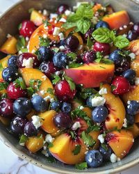 Embrace the flavors of summer with the vibrant Blueberry Peach Feta Salad, a refreshing blend of sweet and salty with a touch of zest. This salad combines the juiciness of ... Read more