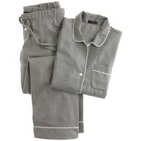 J.Crew Collection Cashmere Pajama Set (1,215 CAD) ❤ liked on Polyvore featuring intimates, sleepwear, pajamas, lingerie, night, cashmere sleepwear, j crew pajamas, long sleeve pajamas, j.crew sleepwear and cashmere pjs