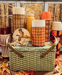 Sherry Ricamore on Instagram: “Happy Thermos Thursday - welcome back! This is one of my favorite collections of fall colored thermoses and I love how they look with my…”