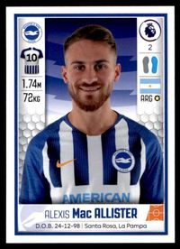 Panini Football 2020 (TRANSFER UPDATE) Alexis Mac Allister Brighton No. U11