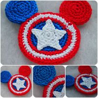 Captain America Mouse crochet pattern