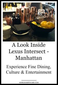 Intersect by Lexus is located in the trendy Manhattan's Meatpacking District. Relax, have a cocktail or dinner from one of Manhattan's greatest kitchens.  #lexus #lexusintersect #manhattan #manhattannewyork #thingstodoinmanhattan #restaurantsinmanhattan #finediningmahattan