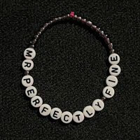 Taylor Swift Friendship Bracelet Mr. Perfectly Fine Song Pink Stretchy Cord Fearless Album Concert Bracelet Eras Tour Beaded Bracelet Accesories Swiftie