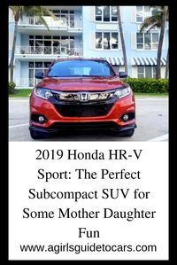 The 2019 Honda HRV Sport is a whole vibe! This compact SUV is great for around town or a great road trip- and I love rolling in a fun car this! #honda #hondahrv #hondahrvinterior #hondahrvreview #roadtrip #travelsuv #compactsuv #bestsuv #mynextcar #suvvacation #roadtripcars #familysuv #roadtripsuv #bestroadtripsuv