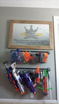 Protect This House - Nerf Gun Rack